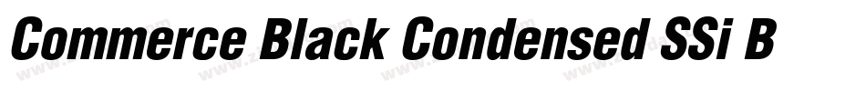 Commerce Black Condensed SSi Bold Condensed字体转换